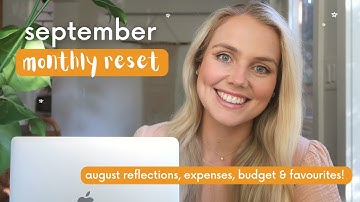 September Monthly Reset Routine 2023 | goal setting, August reflections & expenses | Plan with Me!