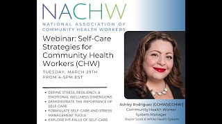 Webinar: Self-Care Strategies for Community Health Workers (CHWs) screenshot 2