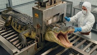 Inside the Massive Crocodile Leather Factory | Full Manufacturing Process