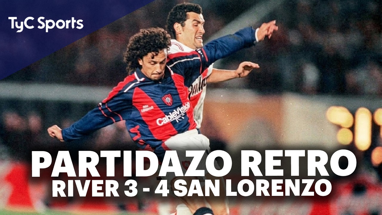 PARTIDAZO entre RIVER y SAN LORENZO | 7 GOLES y FESTEJO CUERVO en EL ...