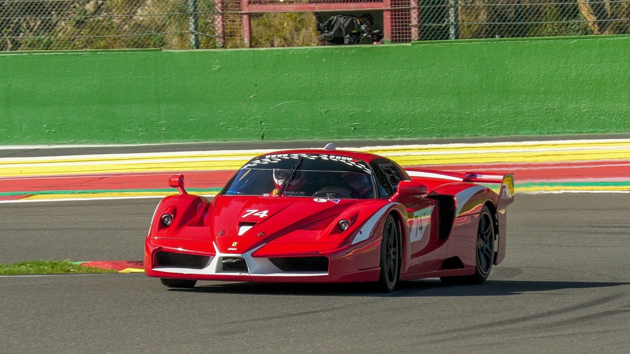 Ferrari FXX EVO #74 PURE SOUND at Spa-Francorchamps! - YouTube