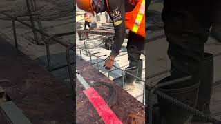 Tie Rebar of Band Beam PT #construction #building #civilengineering #concrete #machinery #rebar