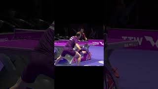 Simon Gauzy around the net shot #tabletennis #pingpong #wtt #ittf #shorts