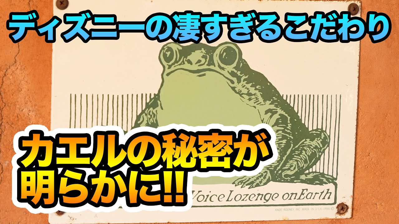 衝撃の事実 カエルの秘密 東京ディズニーリゾート Youtube