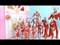 たくさんのウルトラマンがお家の中へすぽすぽ突入 バルタン星人が攻めてくるぞ！ ヒーロー おもちゃ！ 超人力霸王 玩具 ultraman toys ウルトラマン おもちゃ