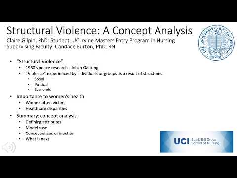 Structural Violence: A Concept Analysis