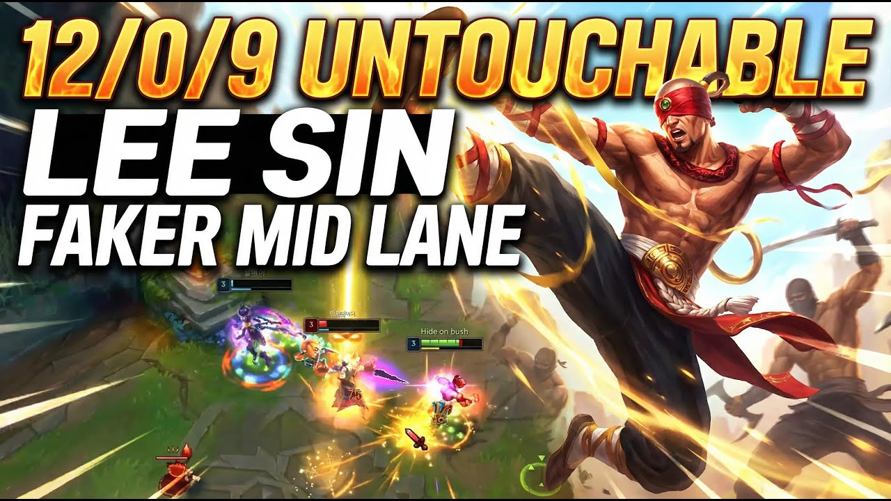 Faker's Lee Sin Mid is Pure Art | Best Outplays & Combos