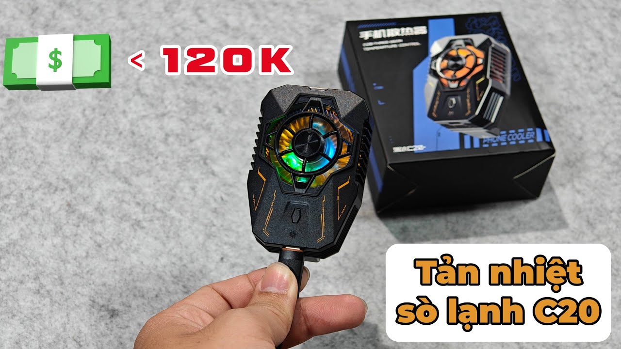Tản nhiệt sò lạnh C20 - Chưa đến 120k đã có sò lạnh êm rồi - YouTube