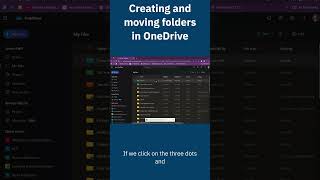 Creating and moving folders in OneDrive  #onedrive