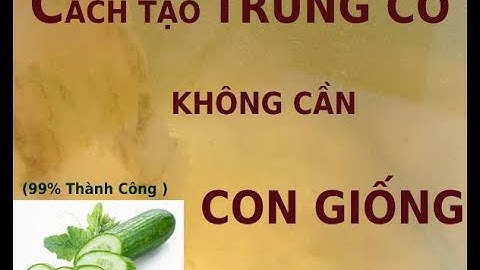 Tạo Trùng Cỏ Không Cần Con Giống, Đảm Bảo Thành Công