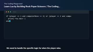 Learn Lua by Building Rock Paper Scissors News