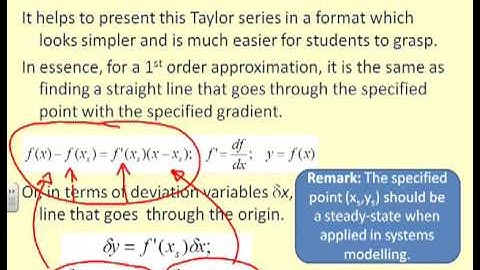 Linearisation 2