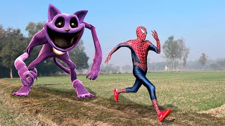 Homem-Aranha e a História do CATNAP ( Poppy Playtime 3 | Catnap Real Life )