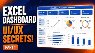 Excel Dashboard UI/UX Secrets: Turn Messy Charts Into Executive Layouts! (Part 1)