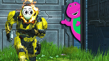 Run From Barney in Halo Reach (MCC)