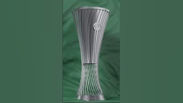 3D UEFA Europa Conference League Trophy🏆 #shorts #blender #tutorial #3d