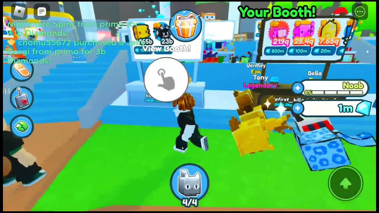 doing noob to pro challenge in pet simulator x roblox