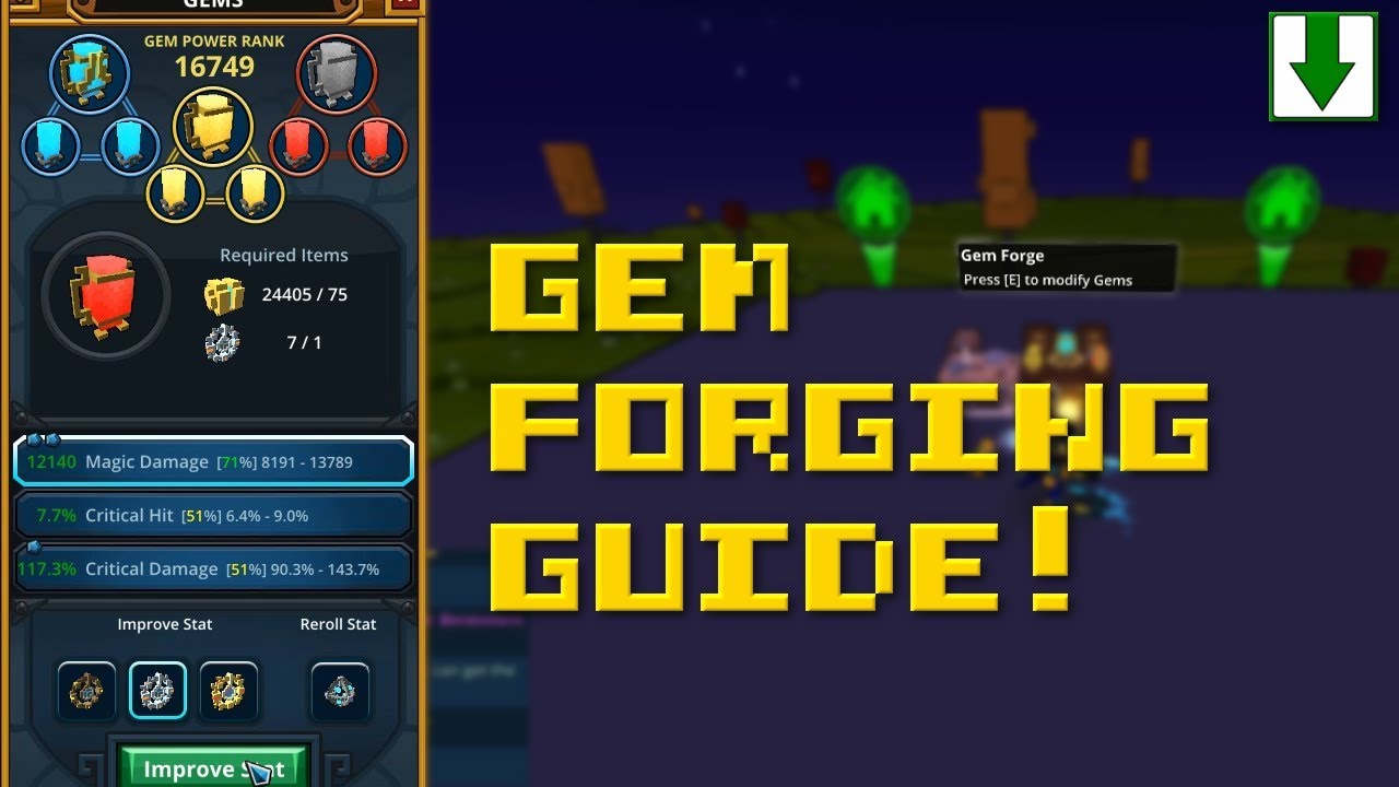 How to Upgrade Gems in Trove! Gem Forge Guide