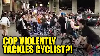 Cyclist Blindside-Tackled by Cop During Ride, Sues for Major Injuries