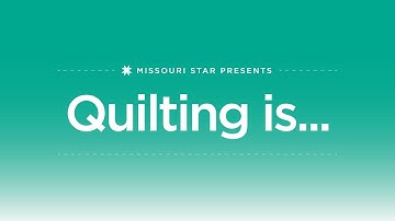 Missouri Star Presents Quilting Is... with Rob Appell