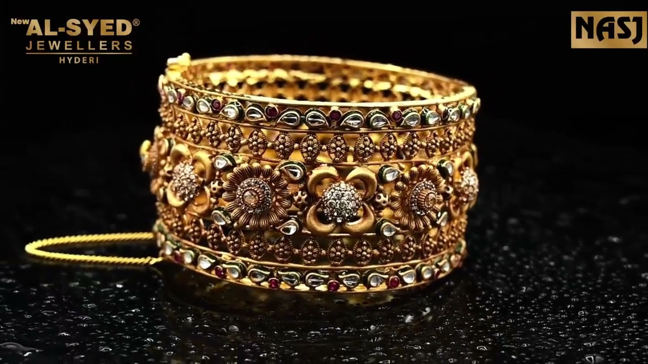 Traditional Gold Kara (Bracelet) Design for Women Online in Pakistan