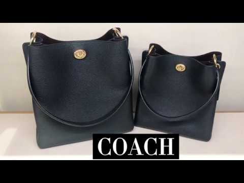 Coach 1941 Duffle in Navy Blue Pebble Leather - Bucket Bag Crossbody B –  Essex Fashion House