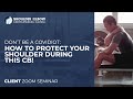 How to protect your shoulder during this CB - Zoom Seminar