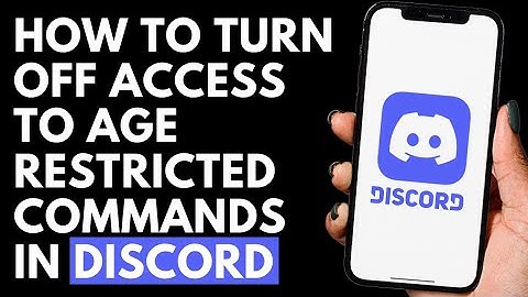 How To Turn Off Access To Age Restricted Commands in Discord | Discord Tutorial