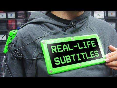 This Hoodie Subtitles My Every Word! Wearable Tech + 3D Printing + AI + RasPi