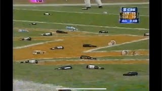 BottleGate #Browns vs #Jags the scene - then postgame media coverage. What a crazy ending. #NFL