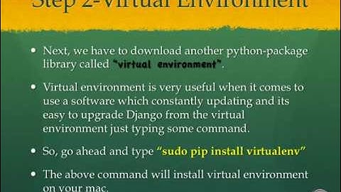 How to Install Django on Mac