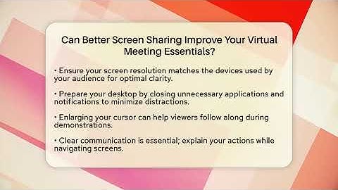 Can Better Screen Sharing Improve Your Virtual Meeting Essentials? - Virtual Communication Hub