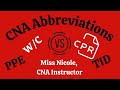 Cna abbreviations  medical terms review quiz  part 2  test your knowledge   learnwithnicole