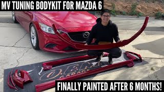AFTER 6 MONTHS THE MV TUNING BODYKIT FOR MAZDA 6 IS FINALLY PAINTED | How to Prep For Paint