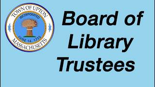 08 10 2026 Board of Library Trustees