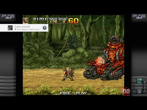 Metal Slug Anthology PS2 on PS4 Gameplay 60fps