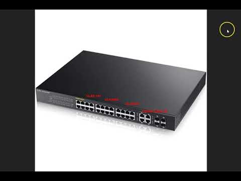 Zyxell GS1920-24HP port based vlan