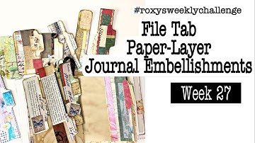 File Tab Paper-Layer Embellishments. Beginners Ephemera