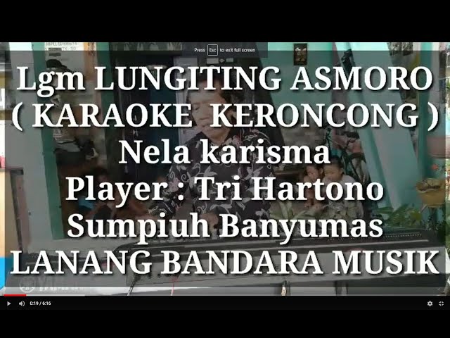 LUNGITING ASMORO KERONCONG,KARAOKE,tRi Hartono,LANANG BANDARA MUSIK class=