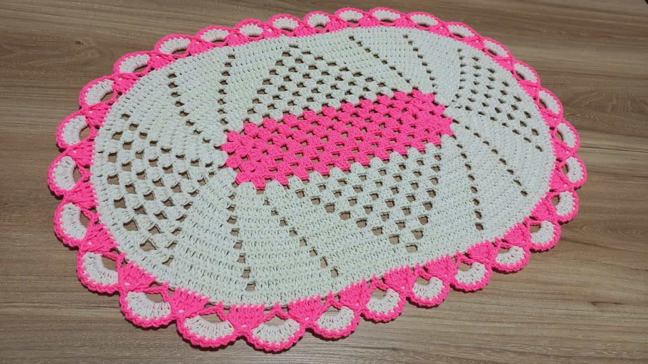 TAPETE SINTONIA COM APENAS 280 GRAMAS DE BARBANTE PASSO A PASSO