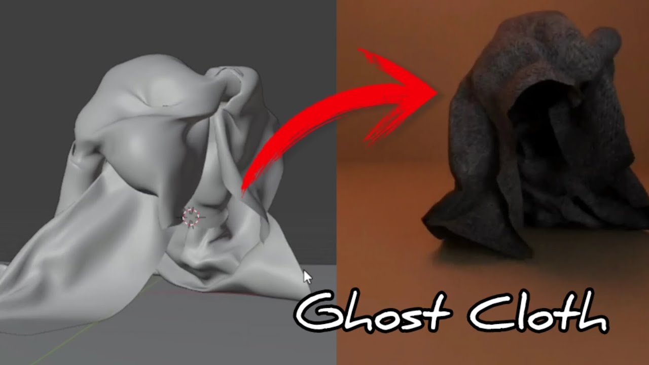 Ghost Cloth Model Create Realistic Ghost Cloth in Blender | Full Tutorial - YouTube