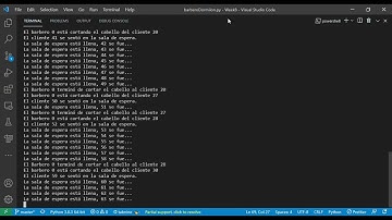 Solución en Python al problema de El Barbero Dormilon