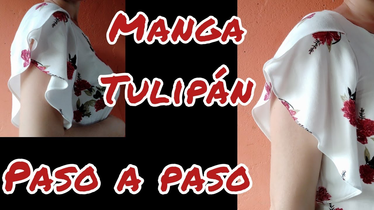 Manga Tulipán Acampanada// Manga Cruzada con Clase #37🧡