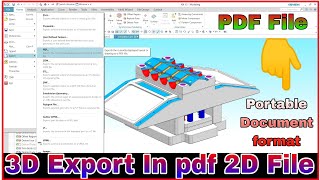 #34 How to Export 3D part file into pdf | what is pdf file #pdf #export #nx #cad #unigraphic #3D #2D