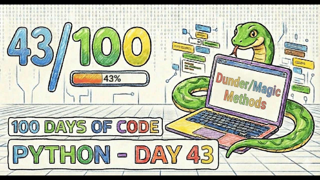 100 Days of Python – Day 43: Dunder Methods in Python (str, len, add)