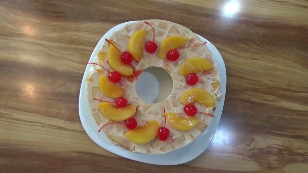 GELATINA DE LECHE CON DURAZNO YouTube