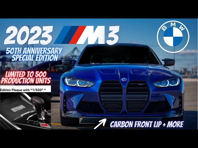 2023 BMW M3 Special Edition 50 Jahre BMW M Product Bulletin With Pricing! -  YouTube