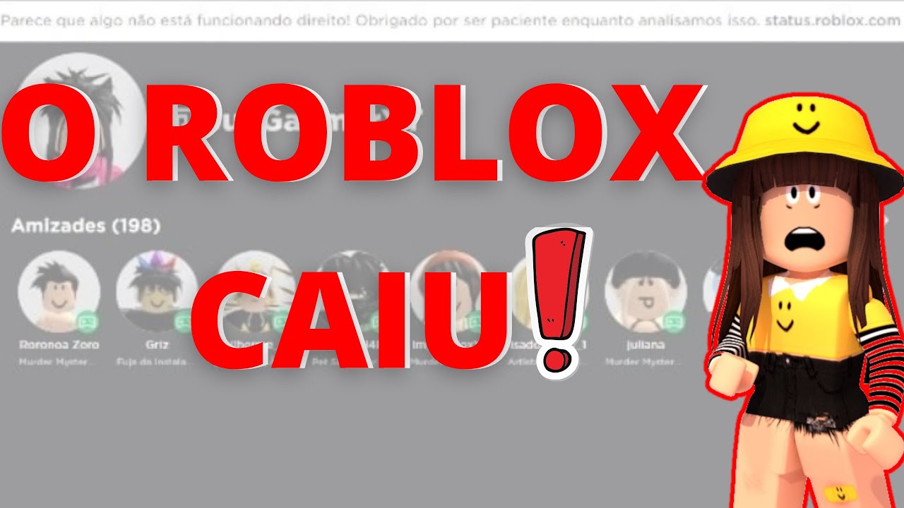 O ROBLOX CAIU! #roblox #robloxnoticias #robloxcaiu