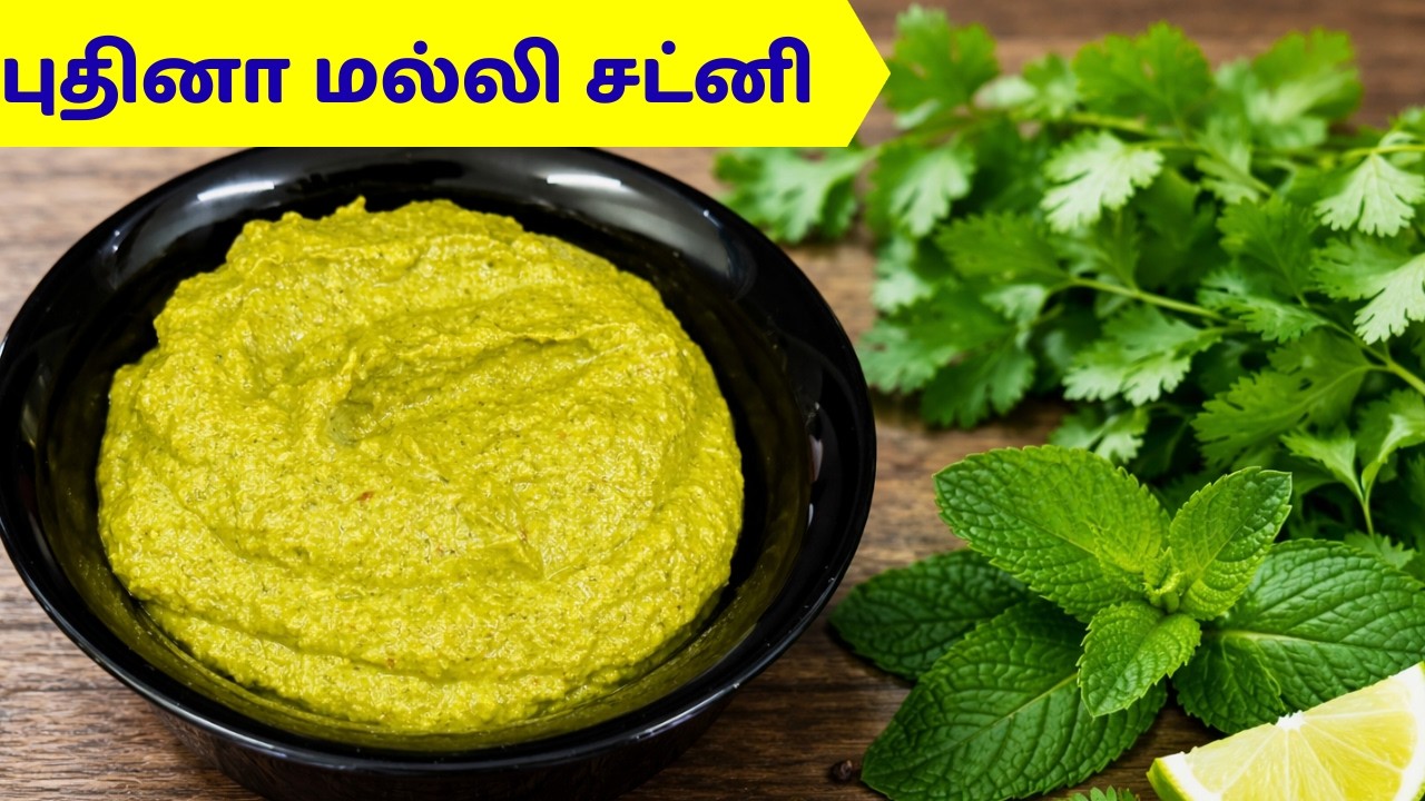 இட்லி தோசைக்கேற்ற அசத்தலான சட்னி👌 | Mint Coriander Chutney Recipe in Tamil| புதினா மல்லி சட்னி 