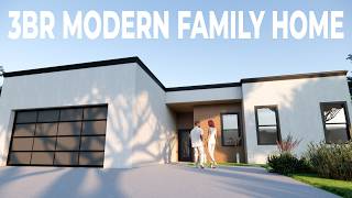 Modern Family House Design | 3 Bedroom Home with Garage (200m²)
